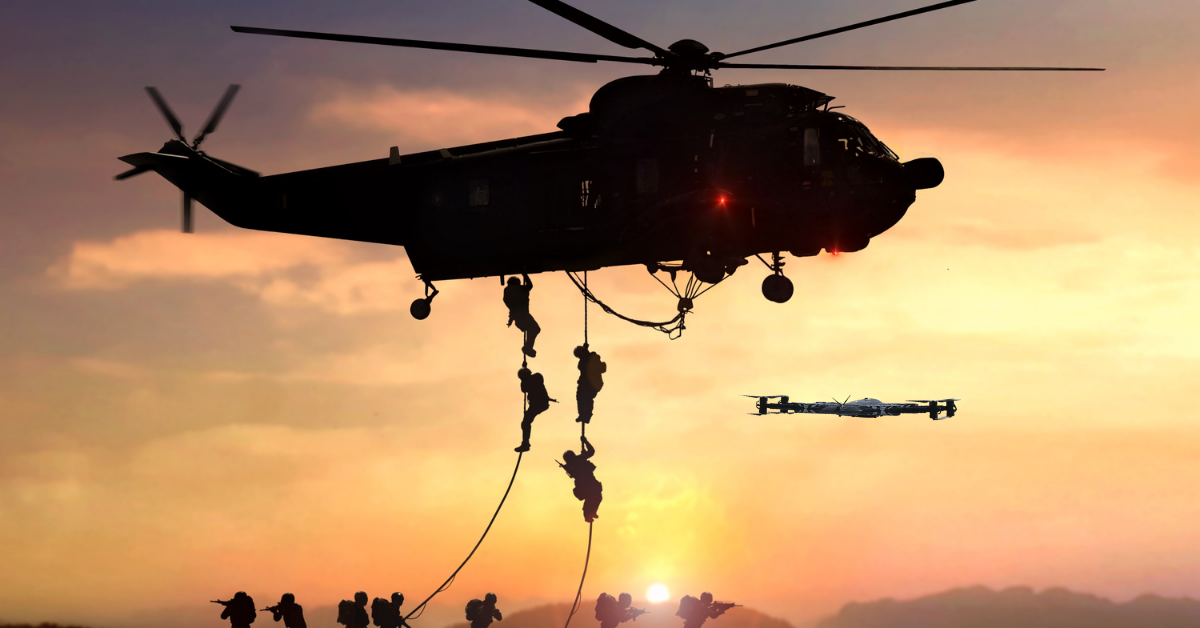 Military drone demonstrating long-endurance flight and real-time data transmission capabilities